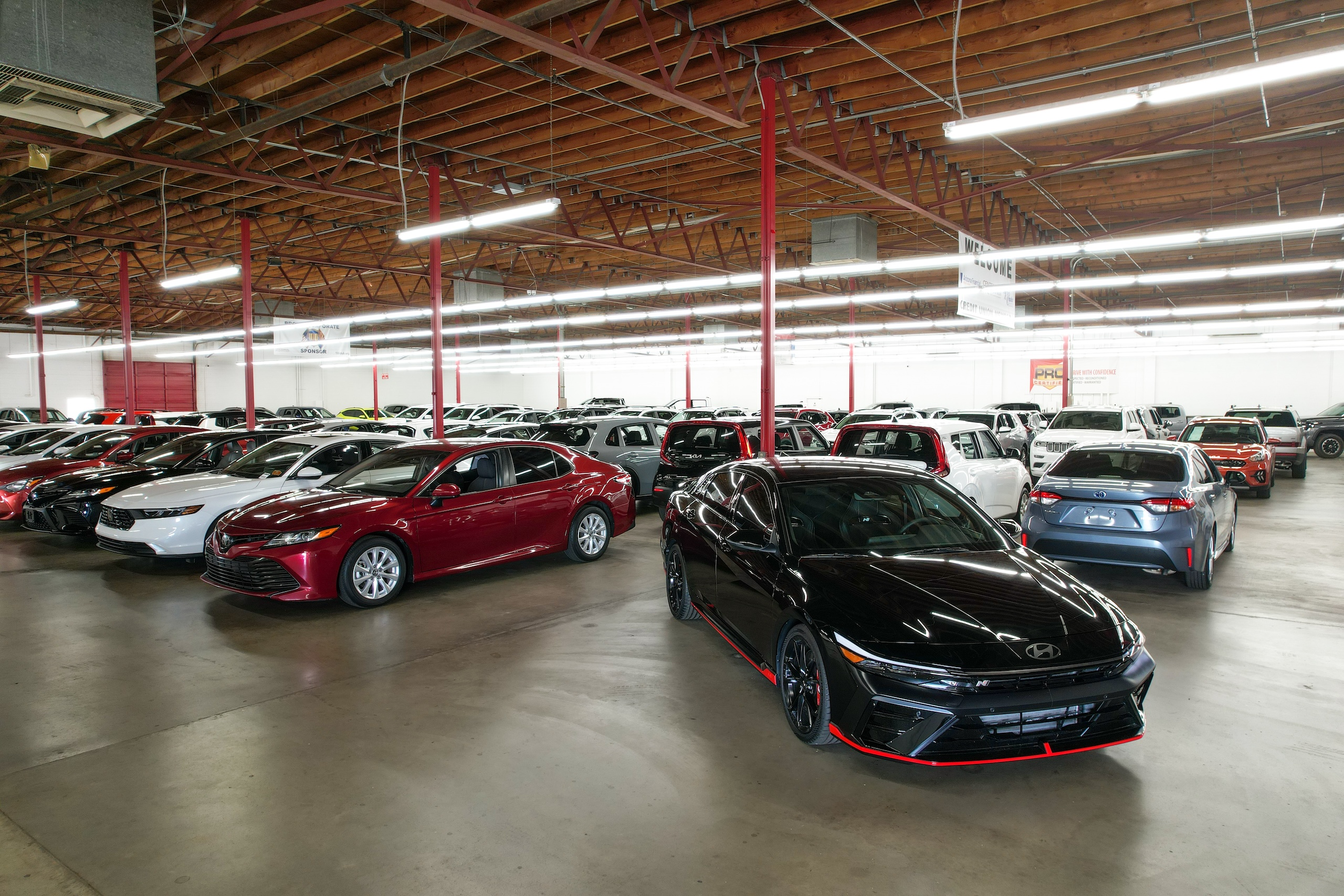 Gallery floor of car buying service in Phoenix