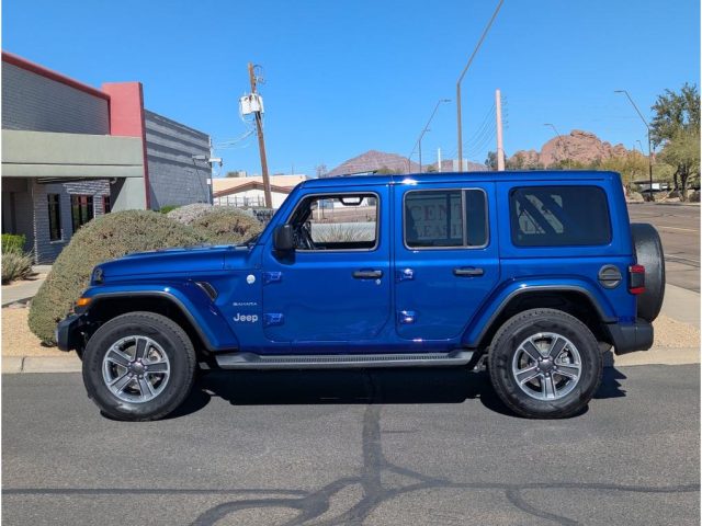 Used 2020 Jeep Wrangler Unlimited Sahara with VIN 1C4HJXEN3LW208310 for sale in Phoenix, AZ